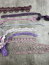 Purple Lace Trims Variety Trim Scrap Pack Scrap Bundle Pack 8 Pieces SPK00186